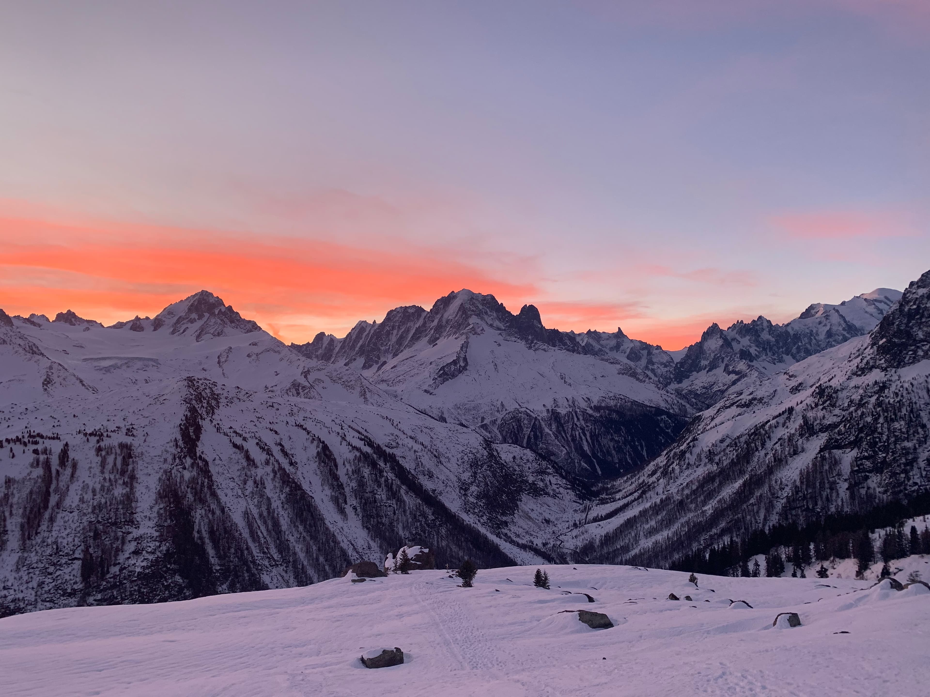 Vue du Refuge de Loriaz